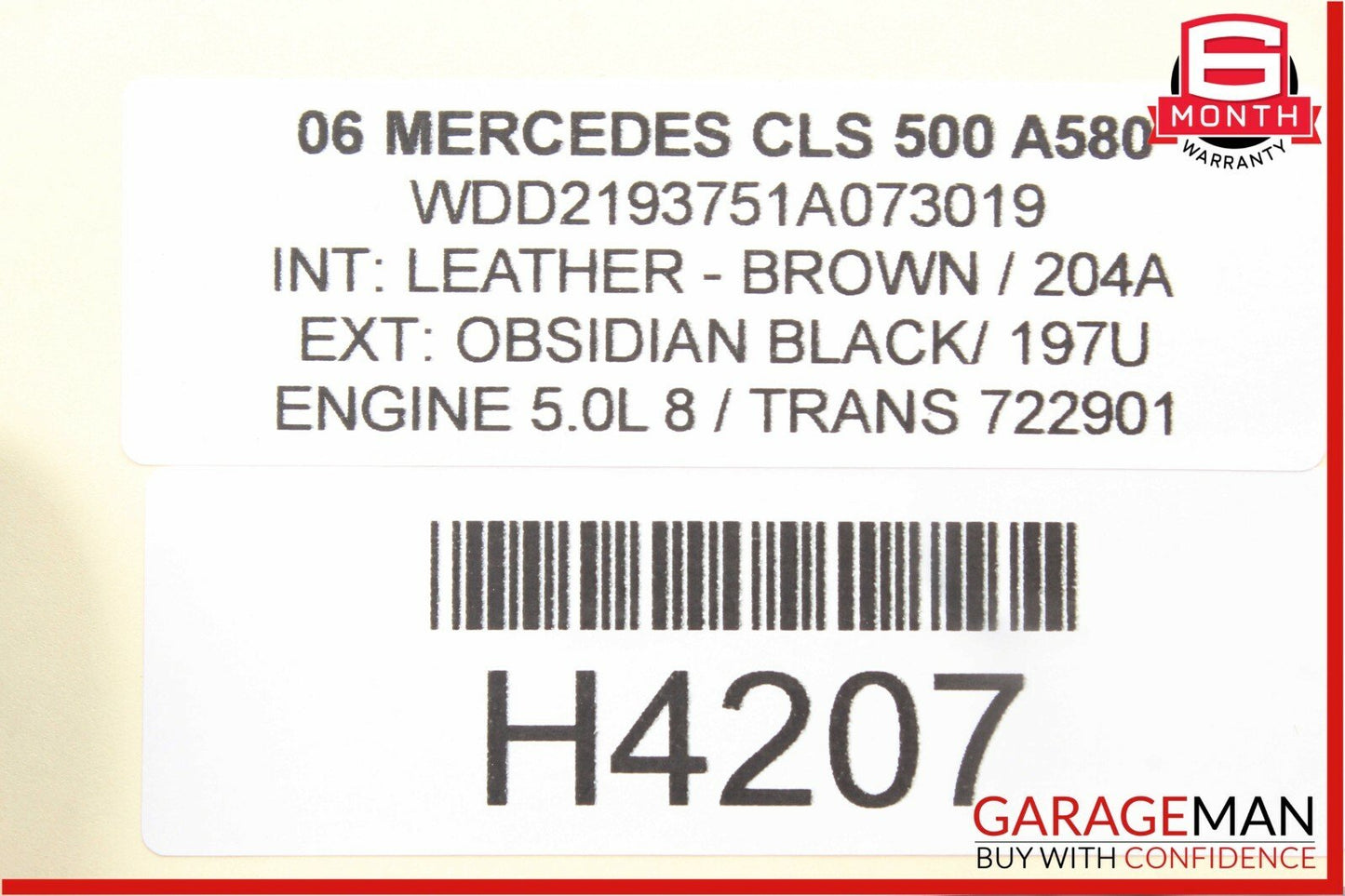 06-11 Mercedes CLS500 CLS550 Rear Right Door Computer Controller Module Unit