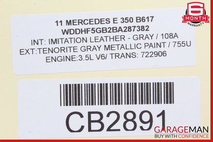 10-13 Mercedes W212 E350 E500 E550 Speedometer Instrument Cluster Odometer Assy