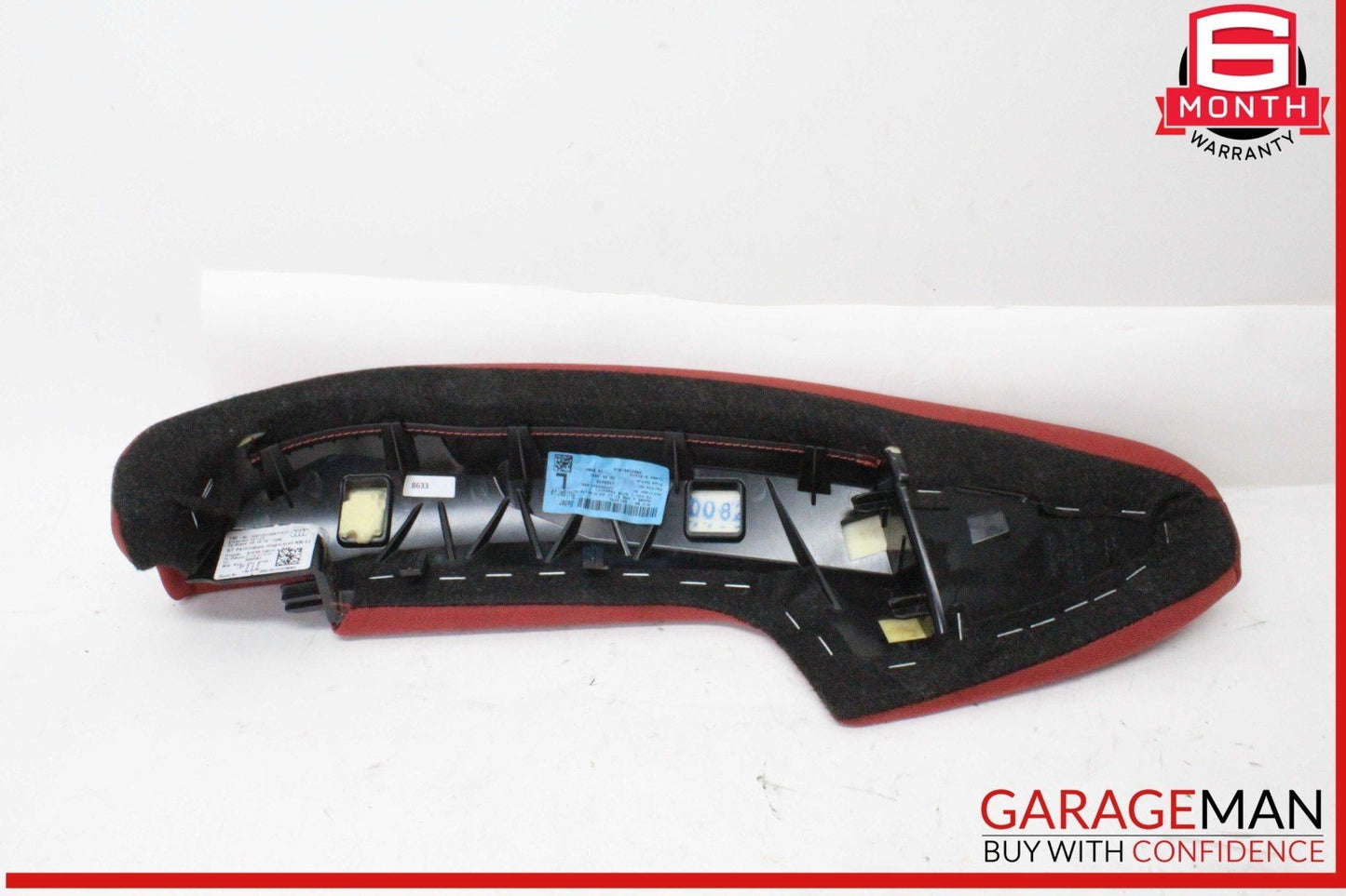 18-24 Audi S5 A5 Rear Left and Rear Right Side Seat Bolster Trim Panel Red OEM