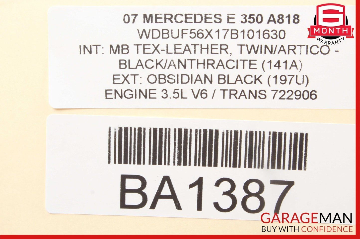 03-09 Mercedes W211 E350 E500 Front Right Side Exterior Door Handle Black OEM