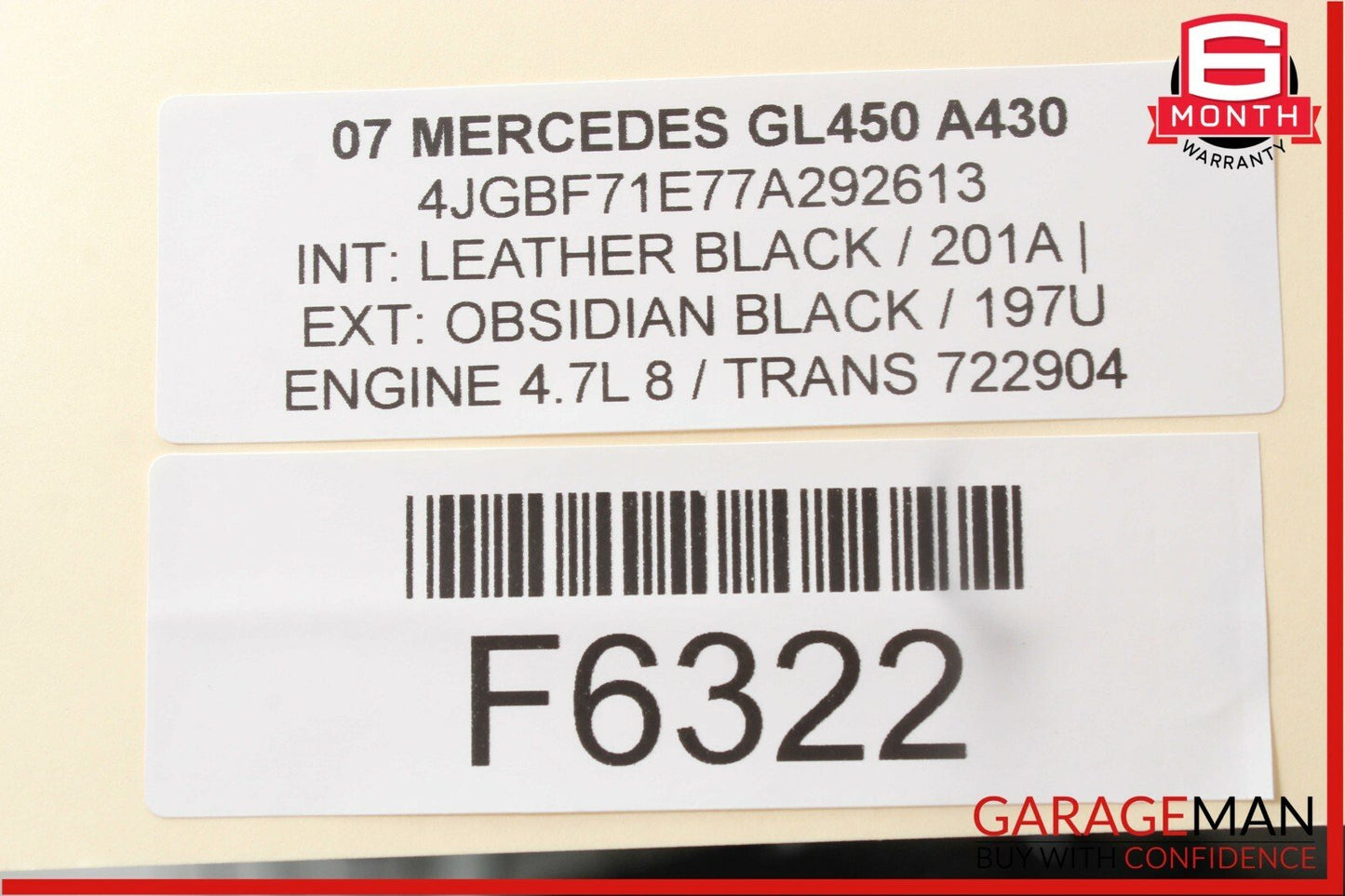 06-12 Mercedes X164 GL450 R350 ML63 AMG DVD Player Video Splitter 1646800614 OEM