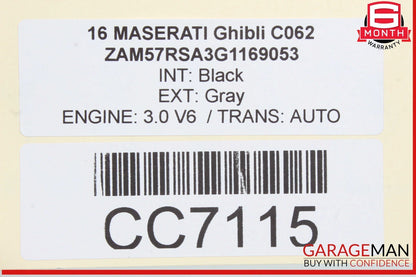 14-22 Maserati Ghibli M157 SQ4 Front Suspension Strut Tower Bar Brace OEM