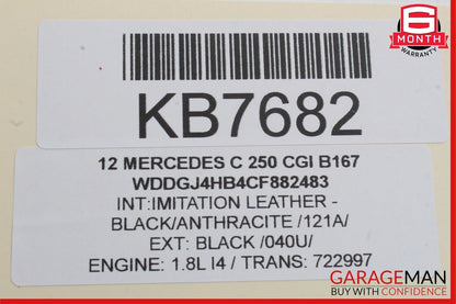 12-14 Mercedes W204 C250 Odometer Speedometer Instrument Cluster Gauge Assembly