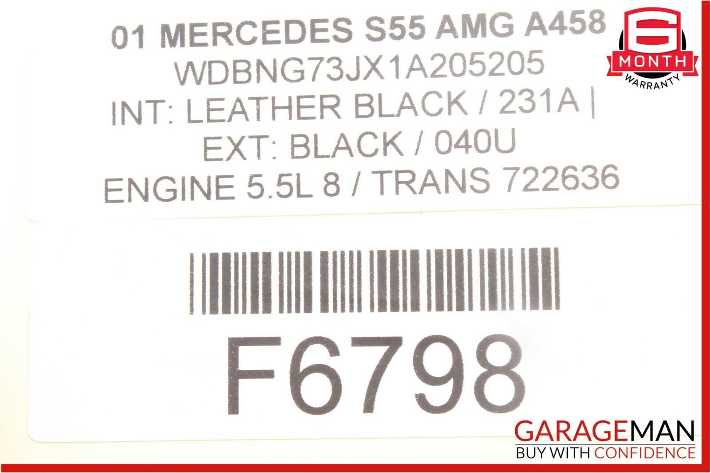 00-06 Mercedes W220 S55 AMG Front Right / Left Seat Valve Block OEM