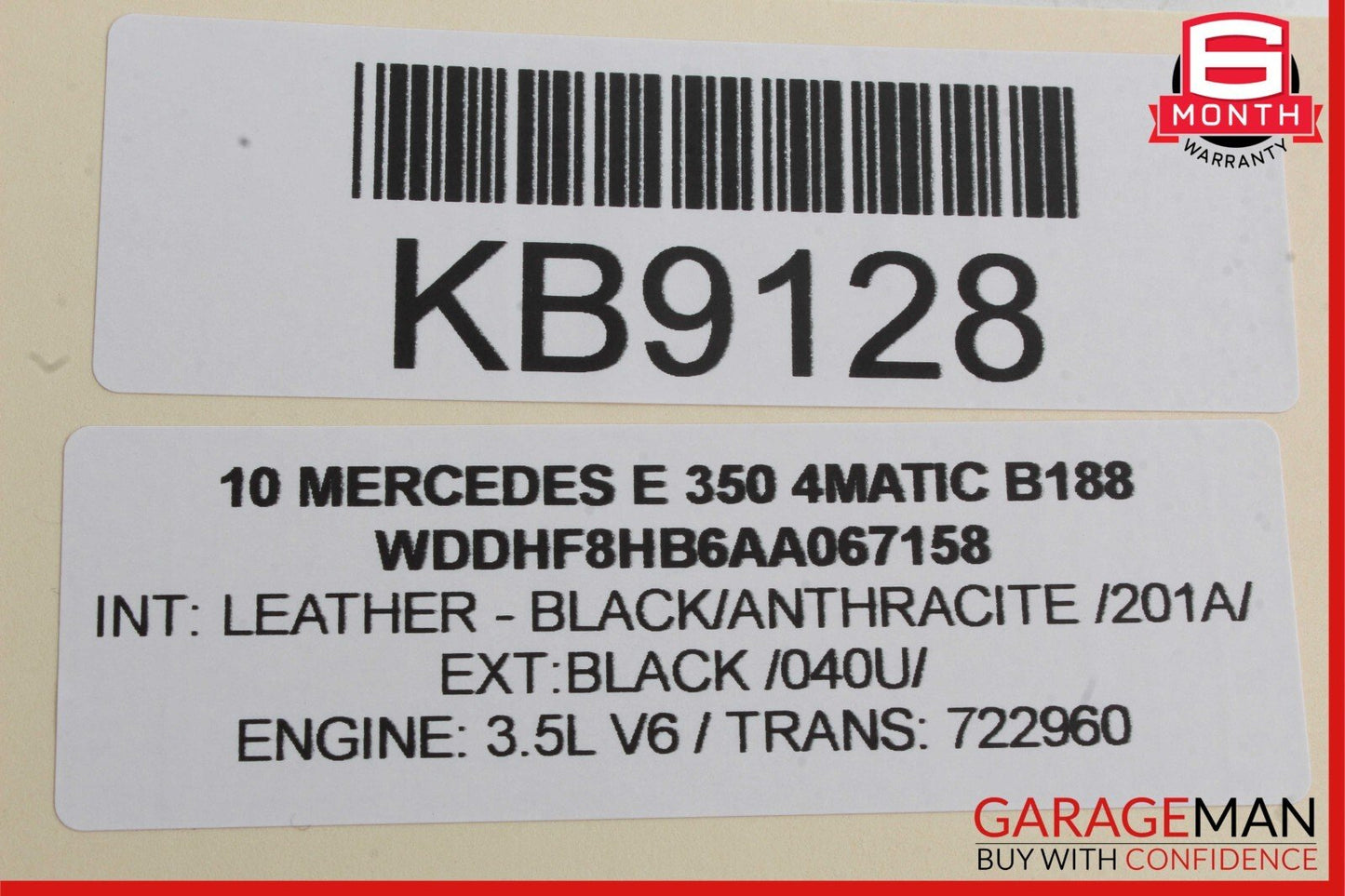 10-14 Mercedes W212 E350 4MATIC Rear Right Side Door Window Regulator Motor OEM
