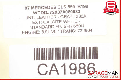 08-11 Mercedes W204 C300 C350 Front or Rear Right Side Exterior Door Handle OEM