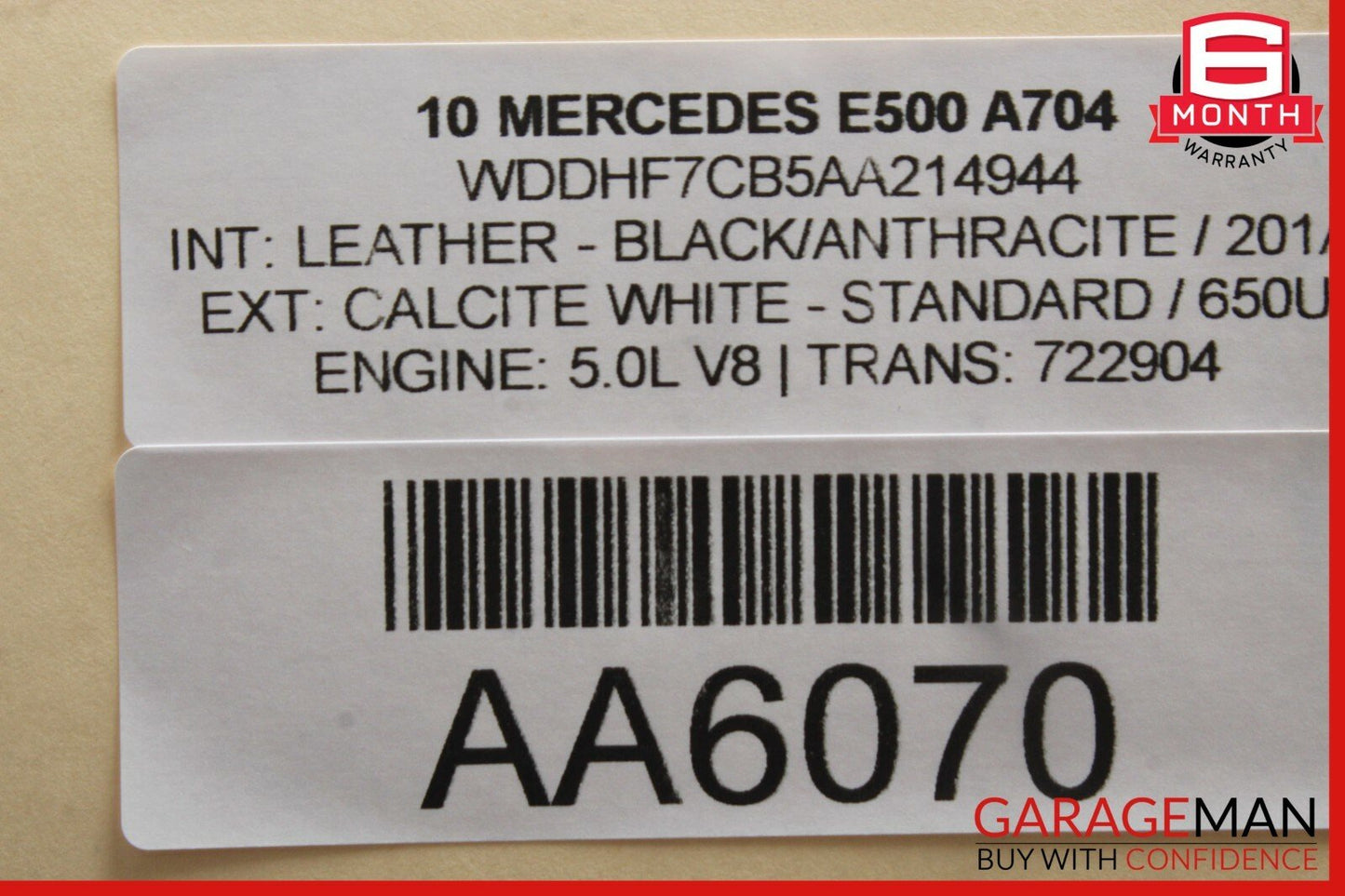 10-11 Mercedes W212 E350 E550 Right Side LED Daytime Running Light Fog Lamp OEM