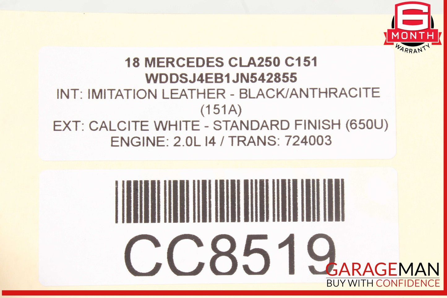 14-20 Mercedes W117 CLA250 Front Bumper Reinforcement Impact Crash Bracket Rebar
