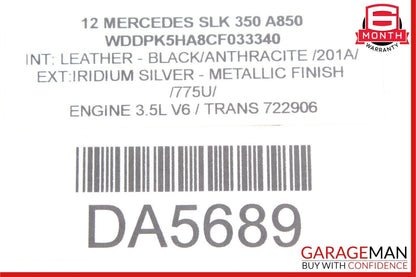 12-20 Mercedes R172 SLK350 SLC300 Left Convertible Top C Pillar Brace Support