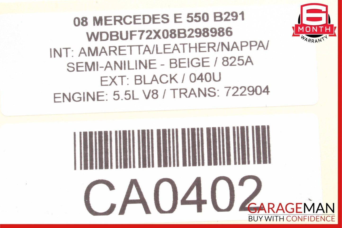 03-11 Mercedes E550 SL500 CLS55 AMG Front Right Side Lower Wishbone Control Arm