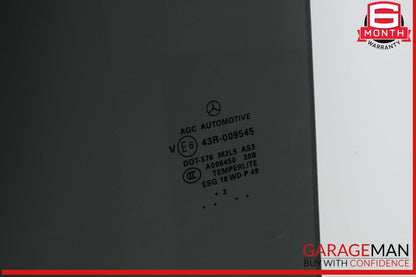 13-19 Mercedes X166 GL450 GLS550 Rear Left Side Window Glass 1667352510 OEM
