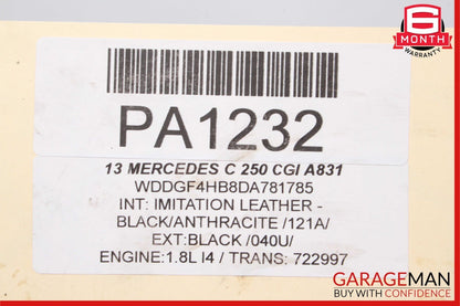 08-14 Mercedes W204 C250 Front Left Spindle Knuckle Hub Brake Rotor Disc Assy