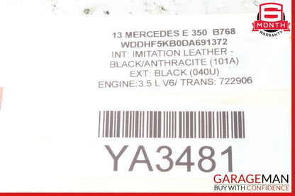 08-14 Mercedes W212 E350 Rear Right Side Spindle Knuckle Hub Bearing Brake Rotor