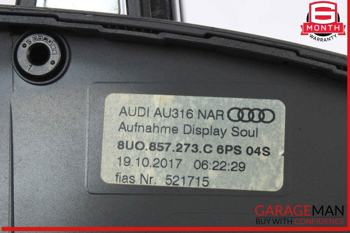 15-18 Audi Q3 Dashboard Navigation Information Display Screen Monitor 8U0857273C