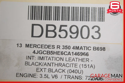 11-13 Mercedes W251 R350 Lower Radiator Tie Bar Support w/ Brackets OEM