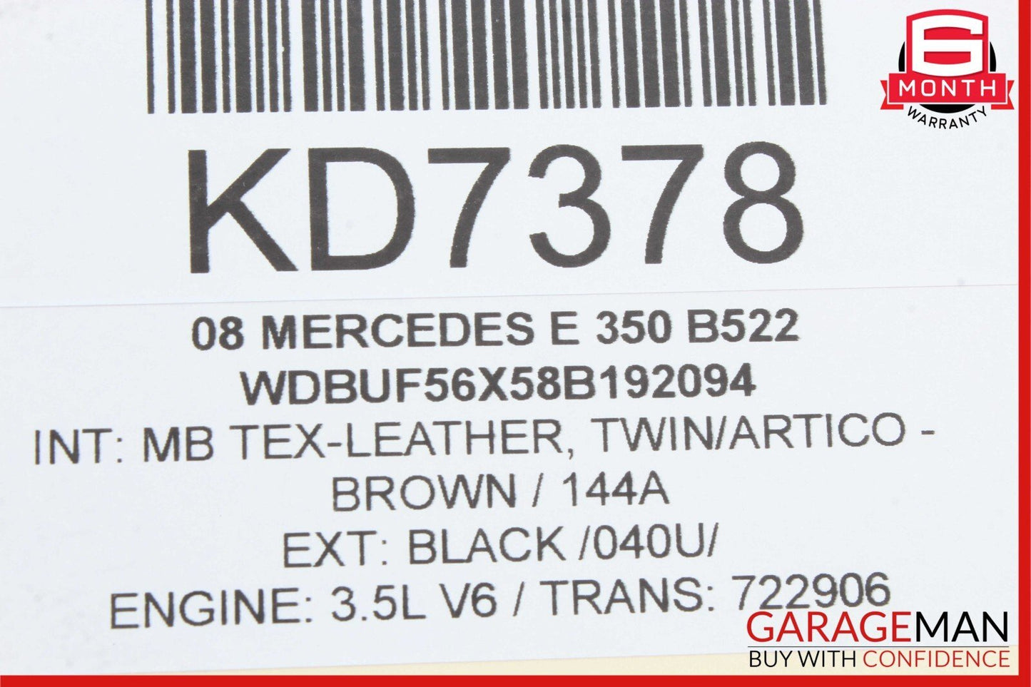 03-09 Mercedes W211 E550 E350 E500 E63 AMG Door Lock Actuator Rear Left Side