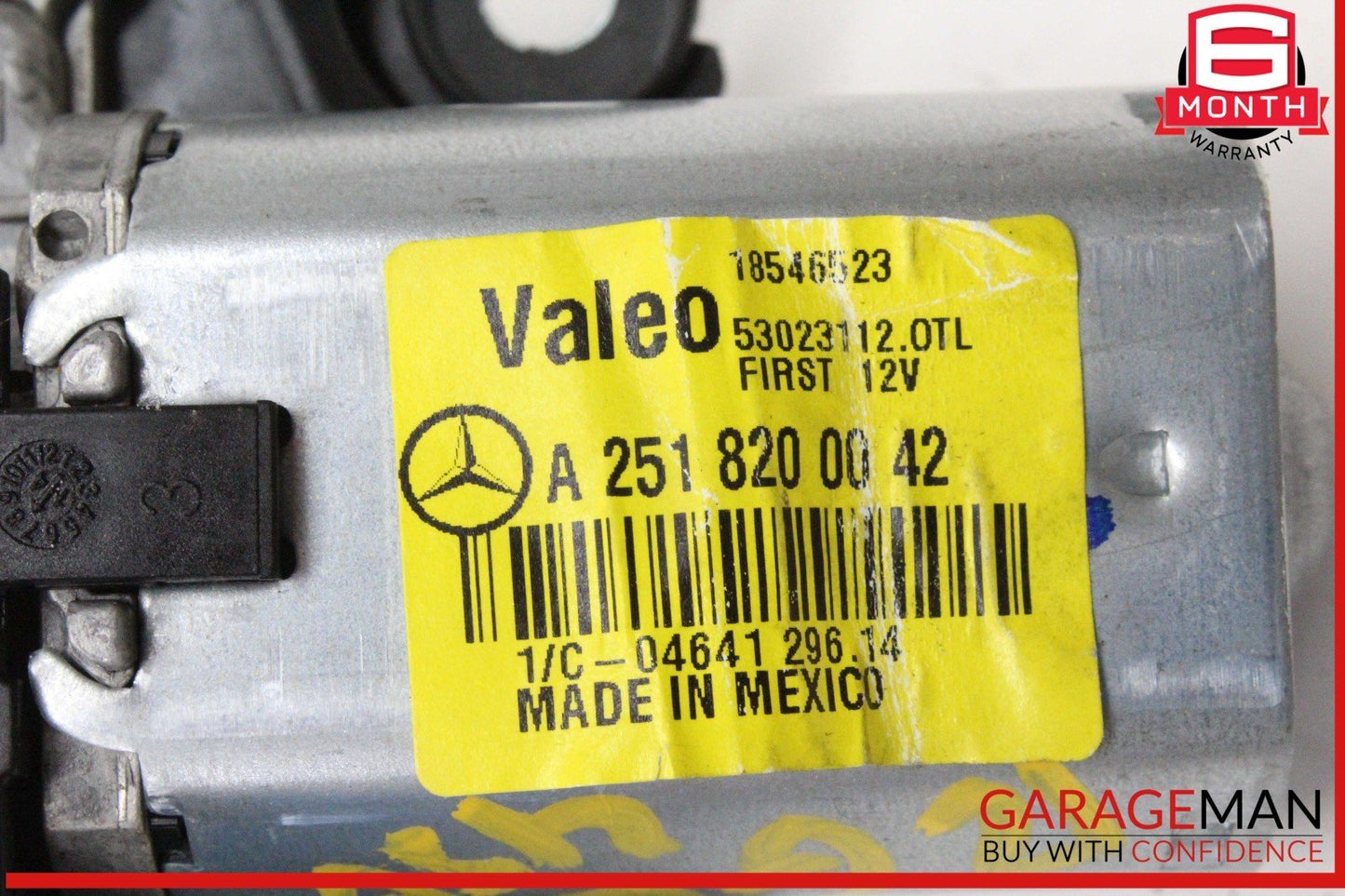 06-19 Mercedes X164 GL450 4MATIC Rear Glass Windshield Wiper Motor 2518200042