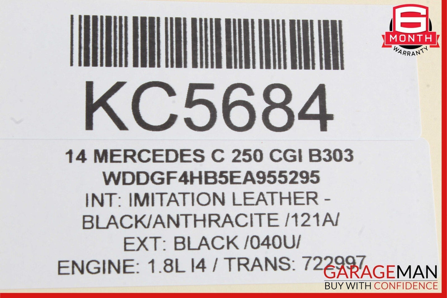 12-14 Mercedes W204 C250 C350 Sedan Right Side Mirror Door Rear View Black