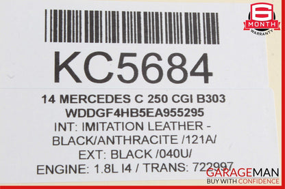 12-14 Mercedes W204 C250 C350 Sedan Right Side Mirror Door Rear View Black