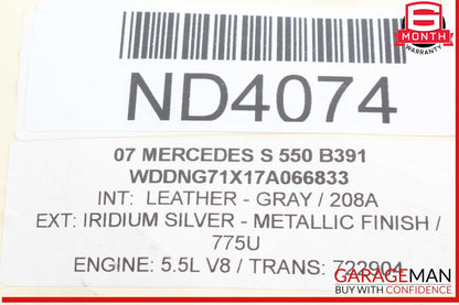 07-09 Mercedes W221 S550 CL600 Instrument Cluster Speedometer Odometer OEM