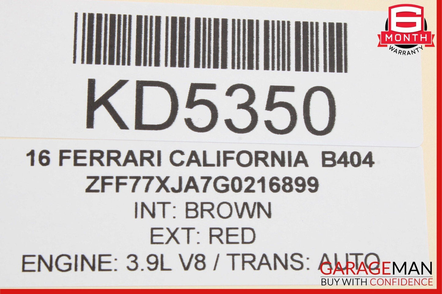 15-18 Ferrari California T Center Lower Dash Trim Panel w/ Bluetooth Antenna OEM