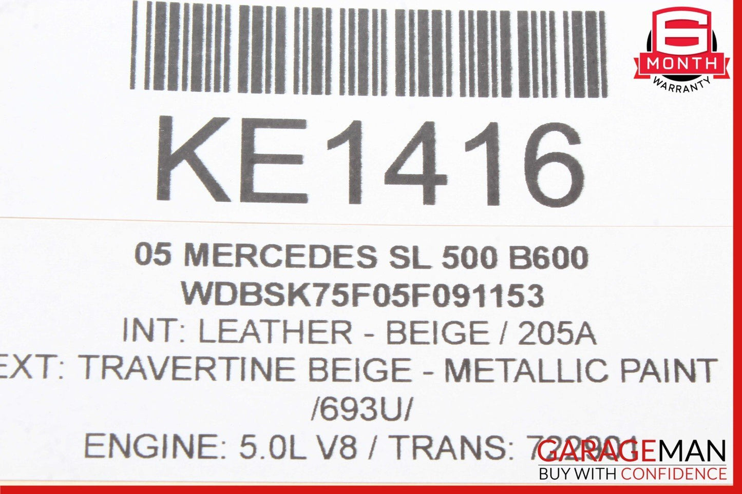 03-08 Mercedes R230 SL500 SL550 Door Audio Speaker Bose Right Passenger Side OEM