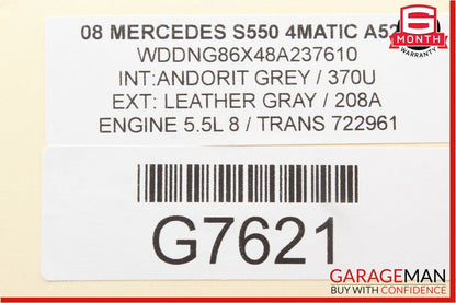 07-13 Mercedes W221 S550 S63 AMG Front Left Driver Side Under Seat Control Unit