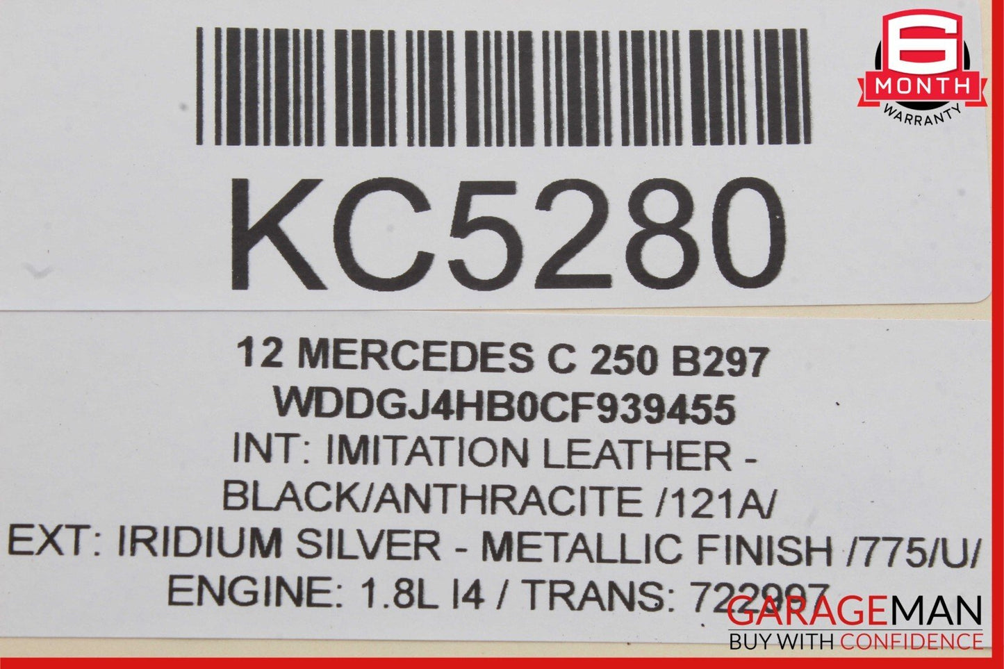 12-14 Mercedes W204 C250 C350 Rear Fuse Relay Box Module 2049060105 OEM