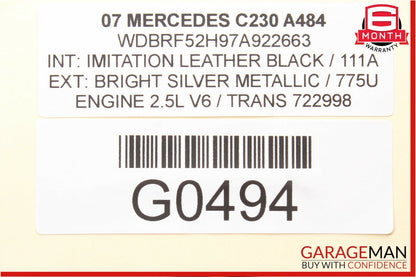 01-07 Mercedes W203 C230 Front Right Passenger Side Door Controller Module OEM