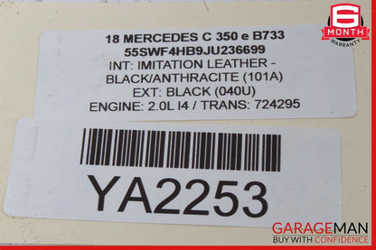 15-18 Mercedes W205 C350e C300 C400 Master Cylinder Power Brake Booster OEM