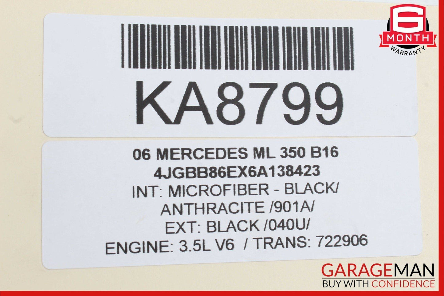 06-12 Mercedes W164 ML350 Rear Left / Right Suspension Upper Control Arm OEM