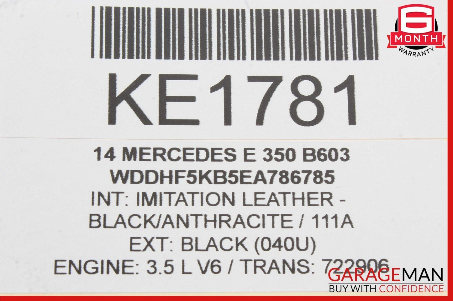 08-18 Mercedes W212 E350 GLK350 Rear Right Side Door Lock Latch Actuator OEM