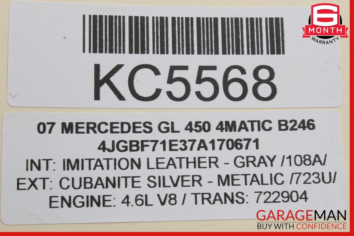 07-12 Mercedes GL550 GL320 Rear 3rd Third Row Seat Power Folding Control Module