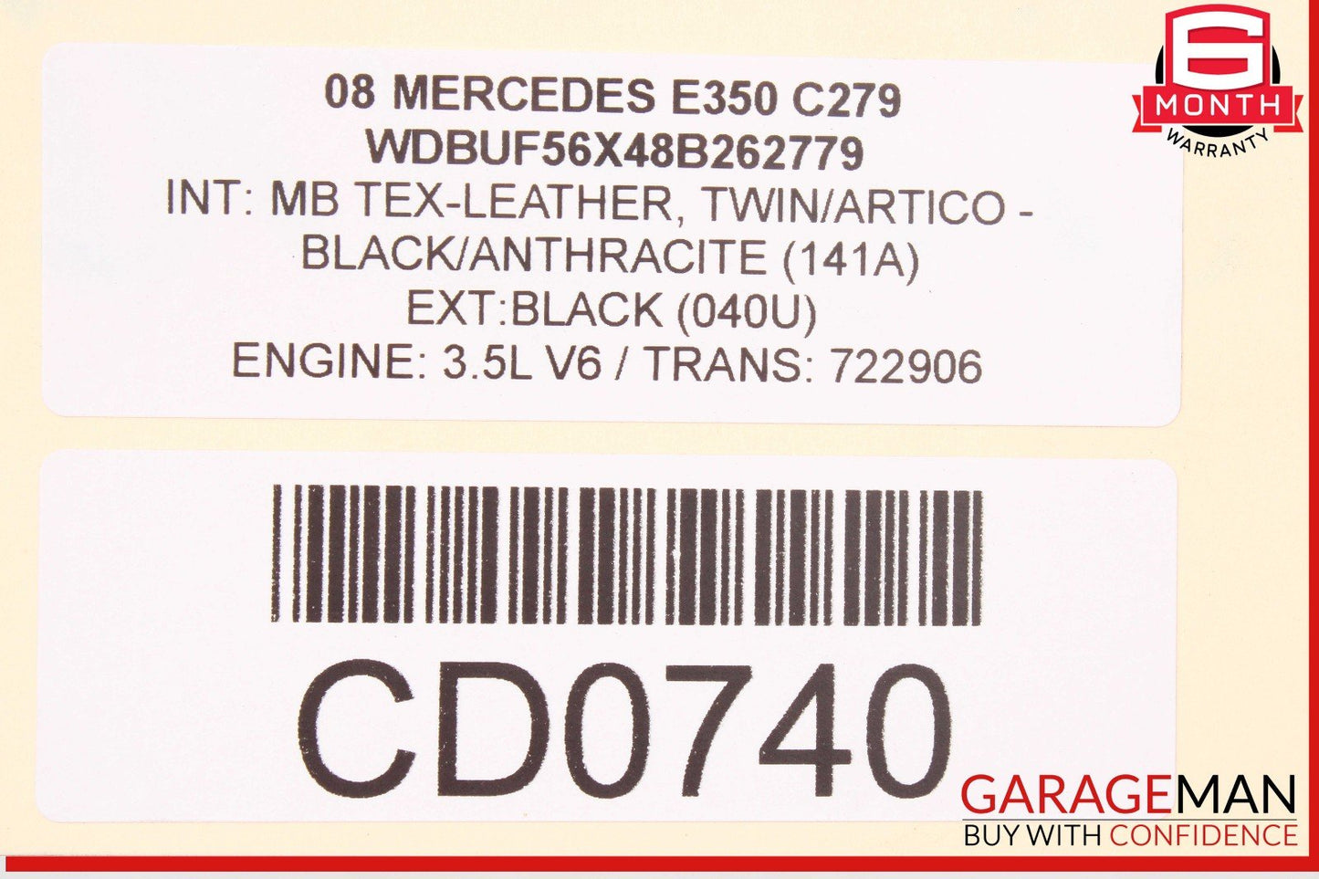 03-11 Mercedes W211 E350 E320 Power Steering Gear Rack & Pinion Assy OEM