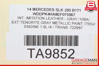 12-20 Mercedes R172 SLK250 SLC300 Front Left Side Lower Wishbone Control Arm