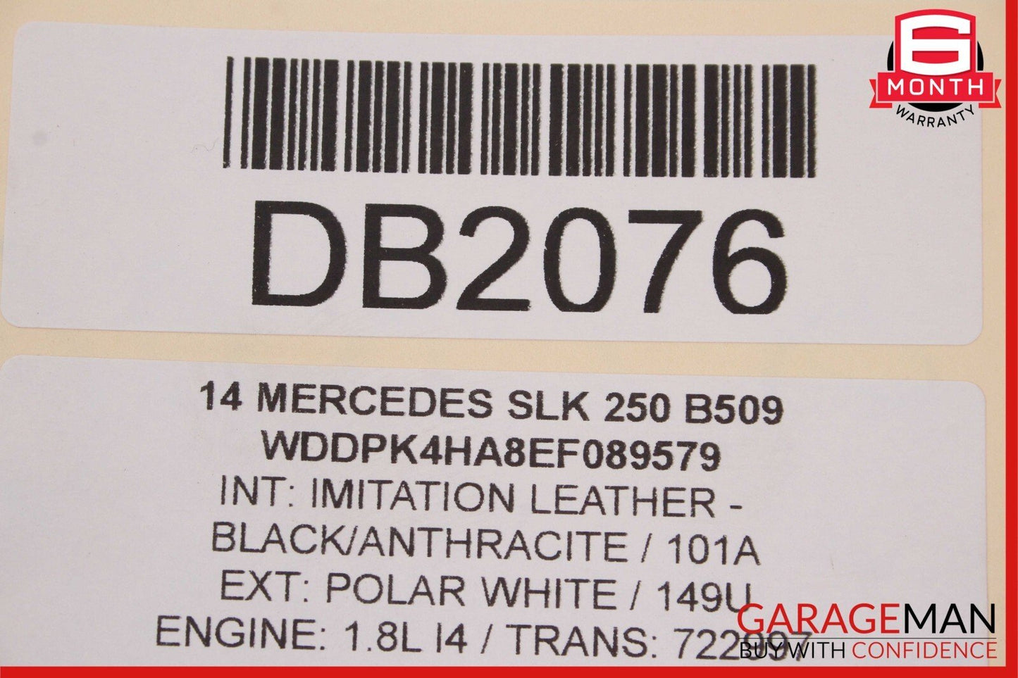 12-16 Mercedes R172 SLK350 Front Right Side Interior Door Panel Cover Assy Black