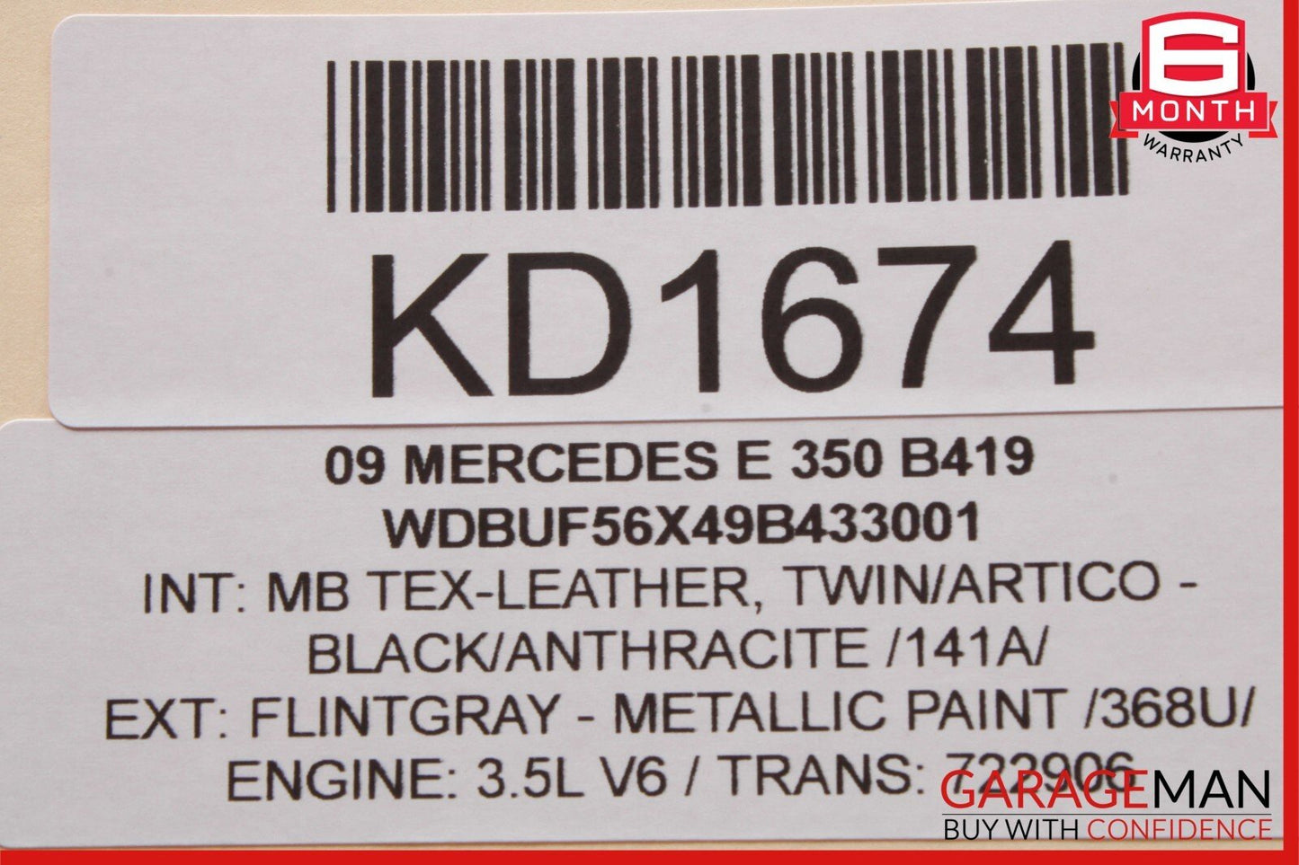 03-11 Mercedes W211 E350 CLS550 Front Left Suspension Upper Control Arm OEM