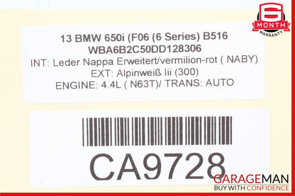 13-19 BMW F06 650i Linkage Motor Wiper Transmission Windshield OEM
