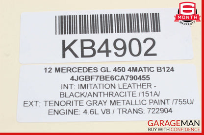 06-12 Mercedes X164 GL450 Rear Left Side Quarter Window Motor 2518201942 OEM