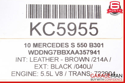 07-13 Mercedes W221 S550 S400 Front Left Driver Side Under Seat Control Unit OEM
