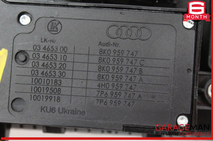 11-18 Audi A8 S8 Front Left Driver Side Seat Adjustment Switch 8K0959747 OEM