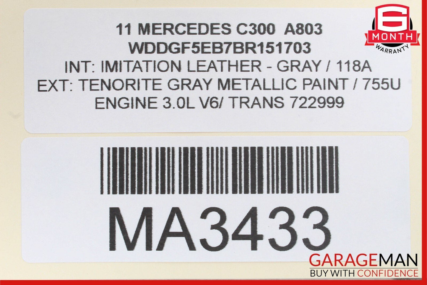 08-11 Mercedes W204 C300 AC A/C Heater Temperature Climate Control Switch Module