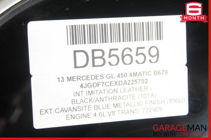 13-19 Mercedes X166 GL450 GLS550 Rear Right Side Quarter Window Glass Trim Assy