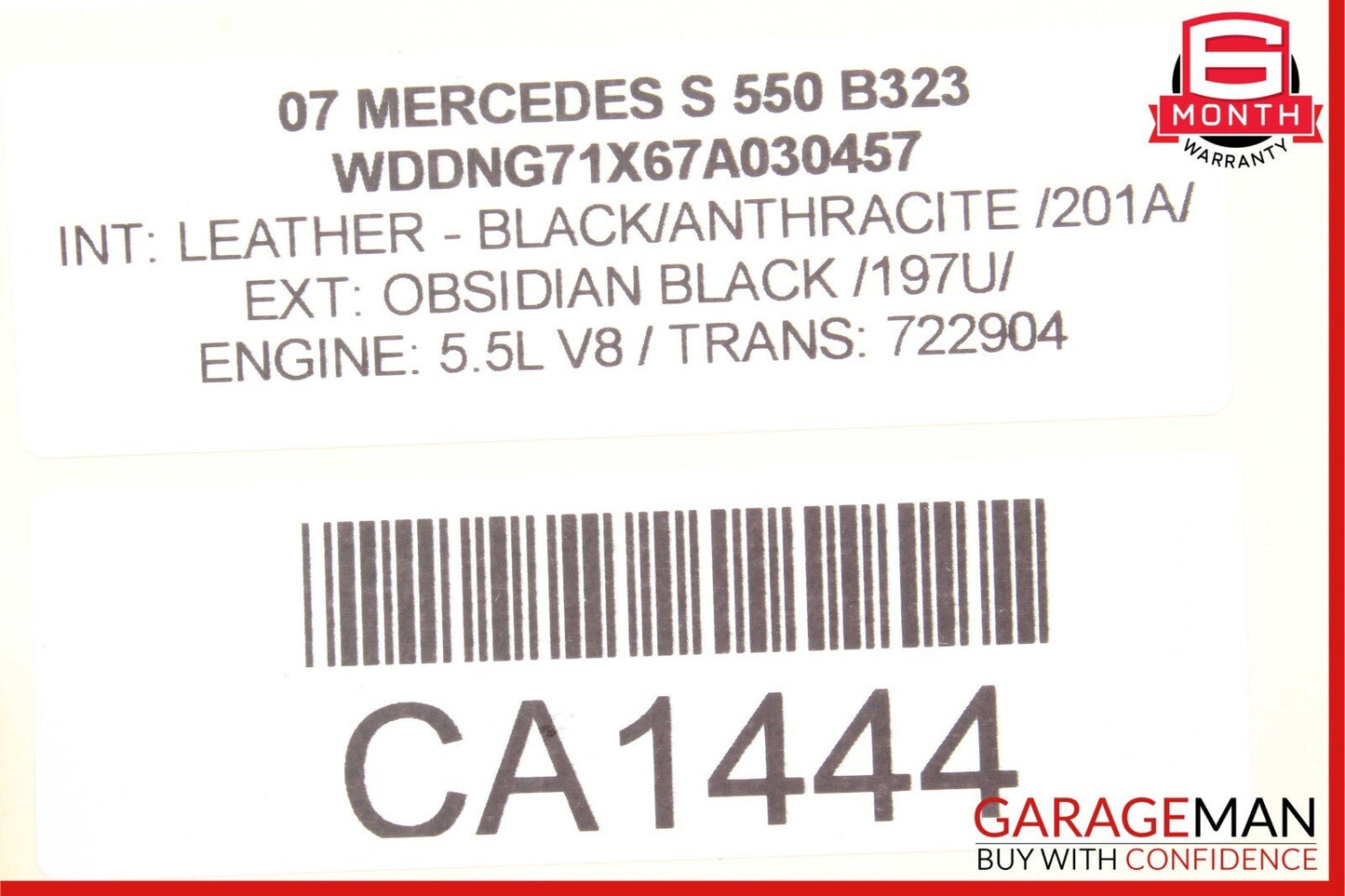 07-14 Mercedes W221 S550 CL550 Front Right Passenger Side Lower Control Arm OEM