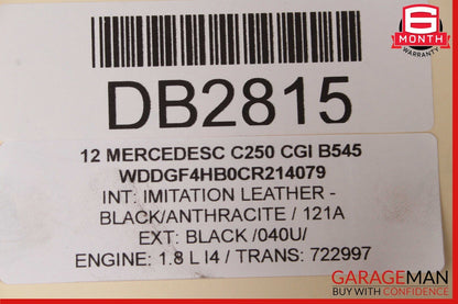12-15 Mercedes W204 C250 SLK250 1.8L M271 Intercooler Charge Air Cooler Radiator
