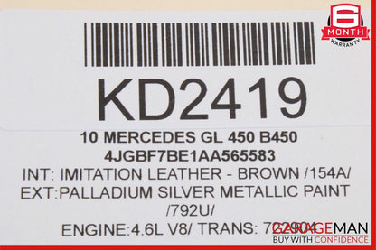 06-13 Mercedes W251 R350 GL450 ML350 Audio Sound Speaker Right or Left Side OEM