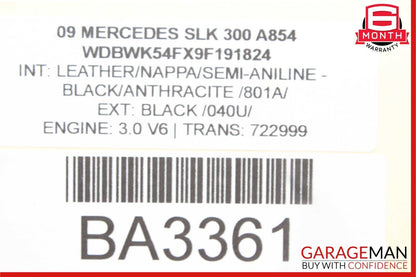 05-11 Mercedes R171 SLK300 SL500 CL500 Anti Theft Alarm Sensor Control Module