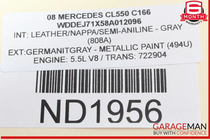 07-14 Mercedes W216 CL550 S550 S450 Trunk Lid Unlock Release Handle OEM