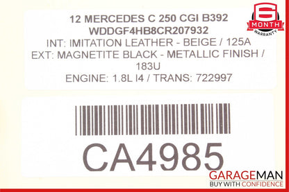 08-15 Mercedes X204 GLK350 C300 Front Right / Rear Exterior Door Handle White
