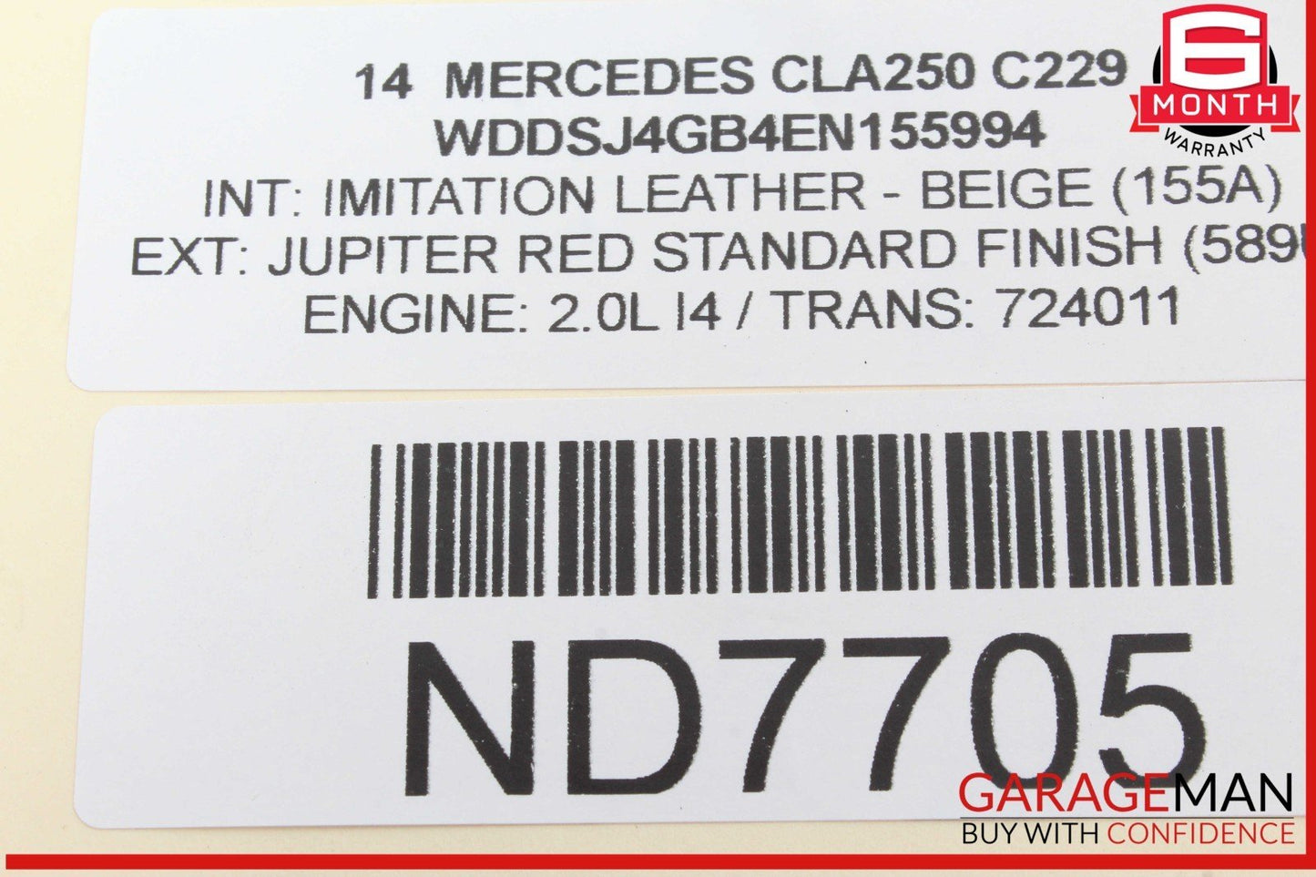14-19 Mercedes W117 CLA250 GLA250 Engine Camshaft Bearing Bracket Holder OEM
